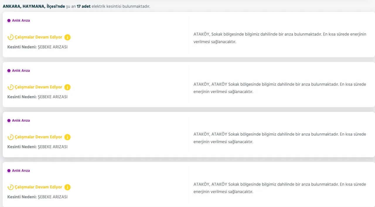 Başken EDAŞ elektrik kesintisi son dakika: 3 Ocak 2026 Ankarada elektrikler ne zaman gelecek? İşte ilçe ilçe kesinti listesi...