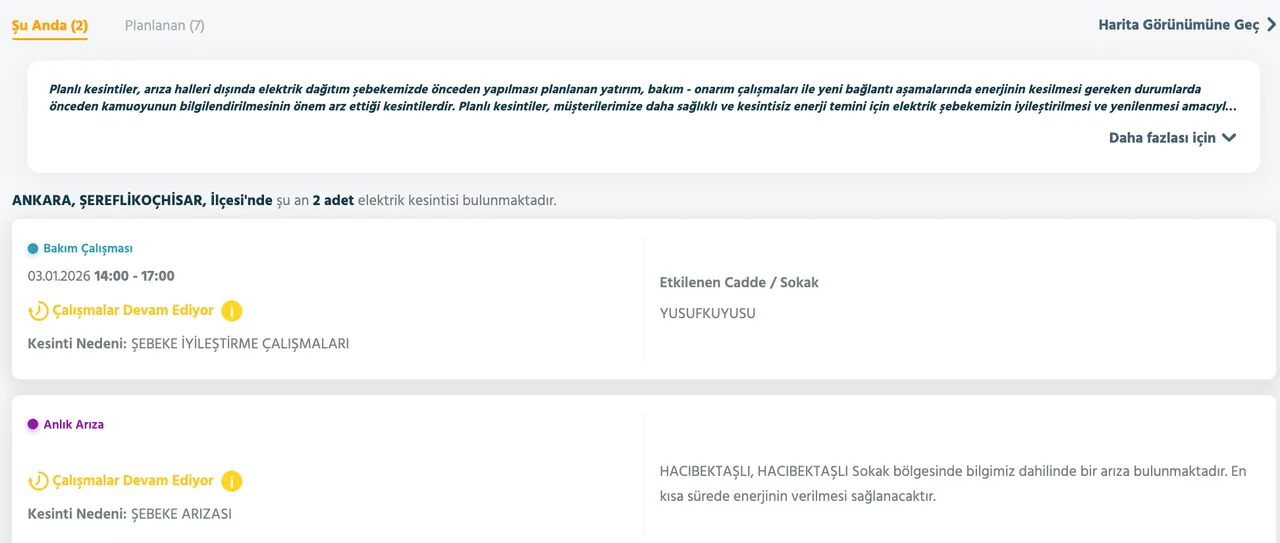 Başken EDAŞ elektrik kesintisi son dakika: 3 Ocak 2026 Ankarada elektrikler ne zaman gelecek? İşte ilçe ilçe kesinti listesi...