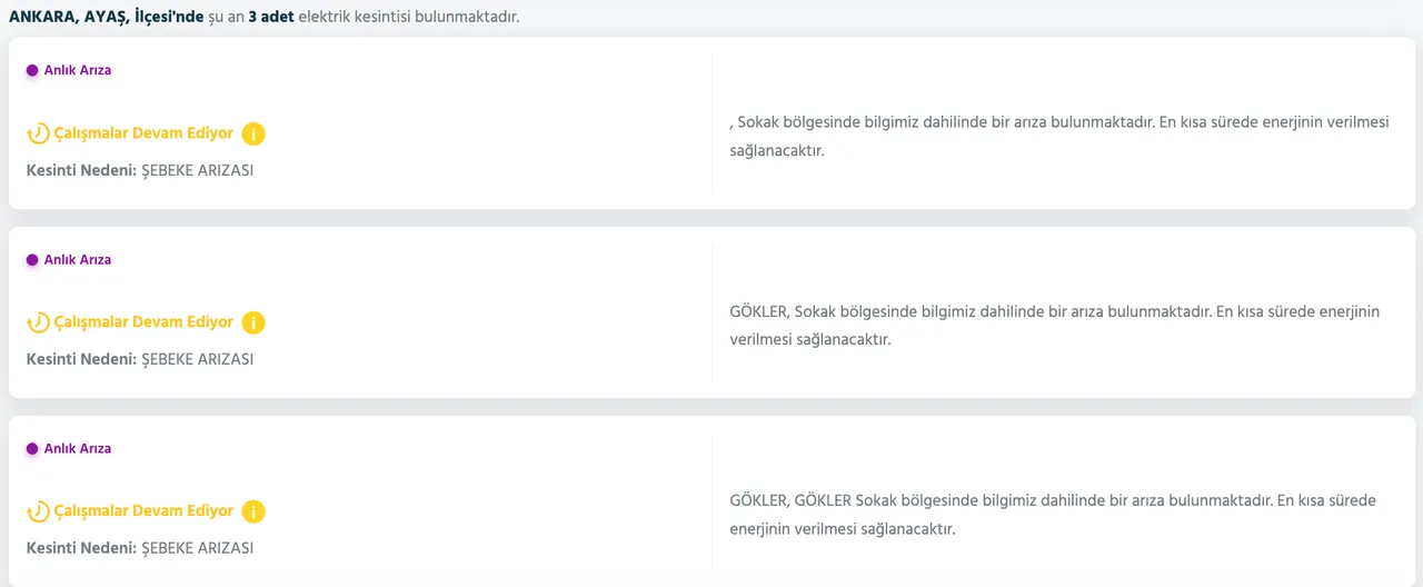 Başken EDAŞ elektrik kesintisi son dakika: 3 Ocak 2026 Ankarada elektrikler ne zaman gelecek? İşte ilçe ilçe kesinti listesi...