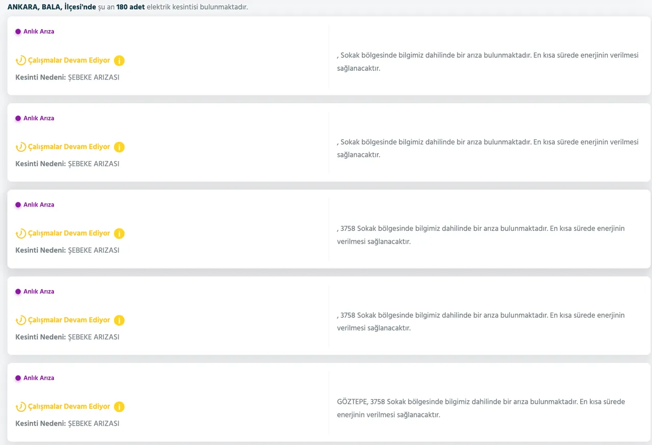 Başken EDAŞ elektrik kesintisi son dakika: 3 Ocak 2026 Ankarada elektrikler ne zaman gelecek? İşte ilçe ilçe kesinti listesi...