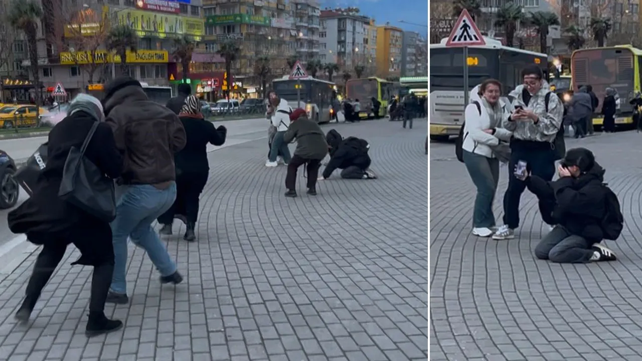 Bursa sokakları karıştı! Kimi yere kapandı, kimi direklere tutundu