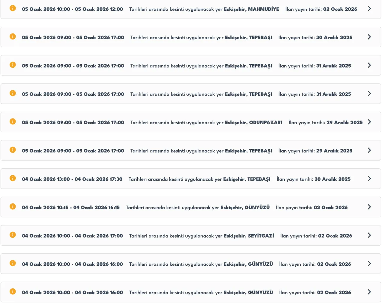 Eskişehir elektrik kesintisi son dakika: Eskişehirde elektrikler ne zaman gelecek? OEDAŞ kesinti listesi...