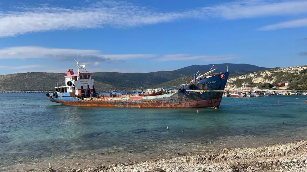İzmir'de sit alanı statüsündeki sahilde asbestli gemi skandalı!