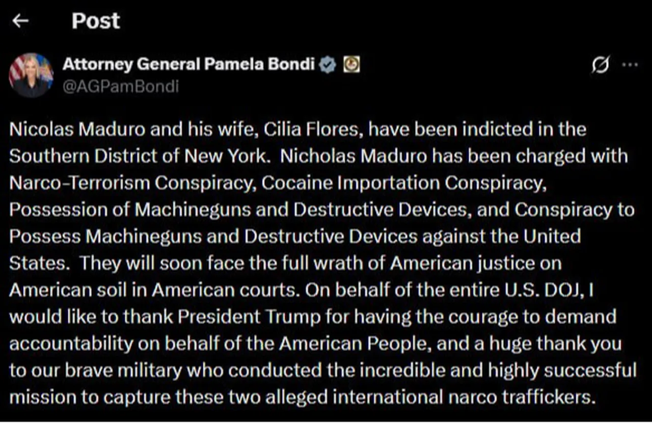 Trumptan ilk açıklama geldi!  Venezuela lideri Maduro ve eşi yakalanarak ülkeden çıkarıldı