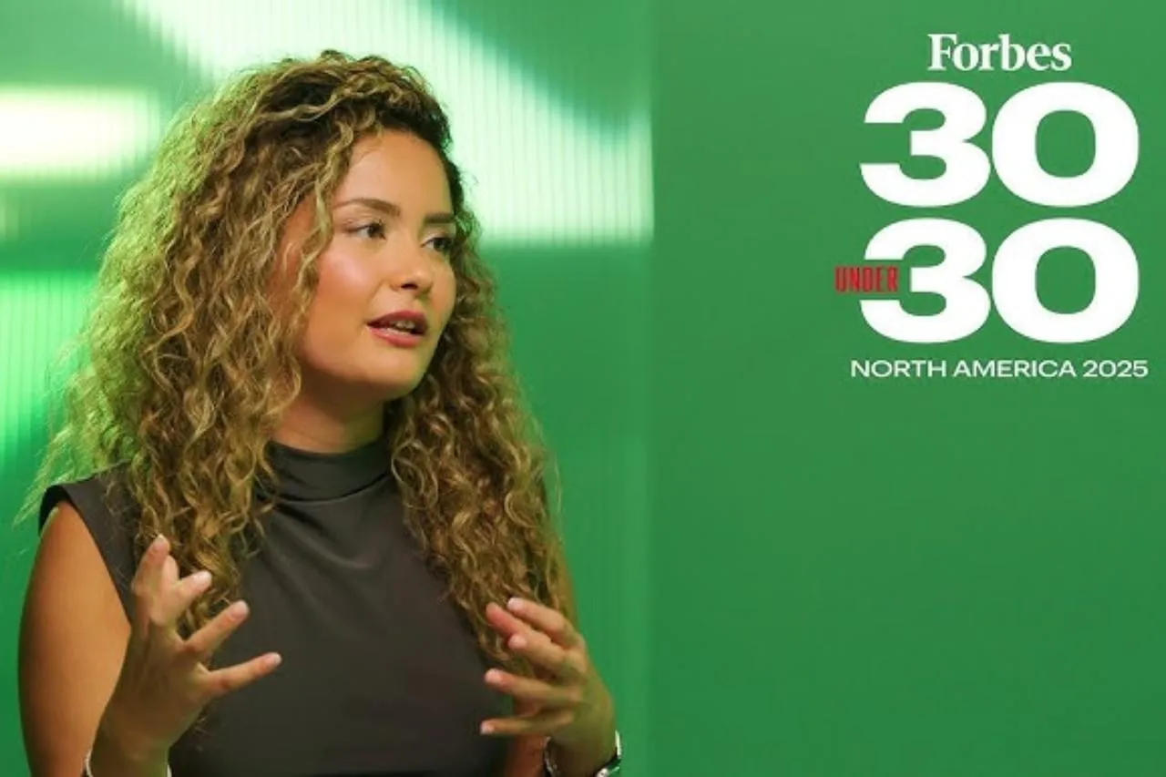 Kalder Inc.'in kurucusu ve CEO'su Gökçe Güven, 30 Ocak 2026 tarihinde erişildi. (Fotoğraf: YouTube/Forbes Clips)