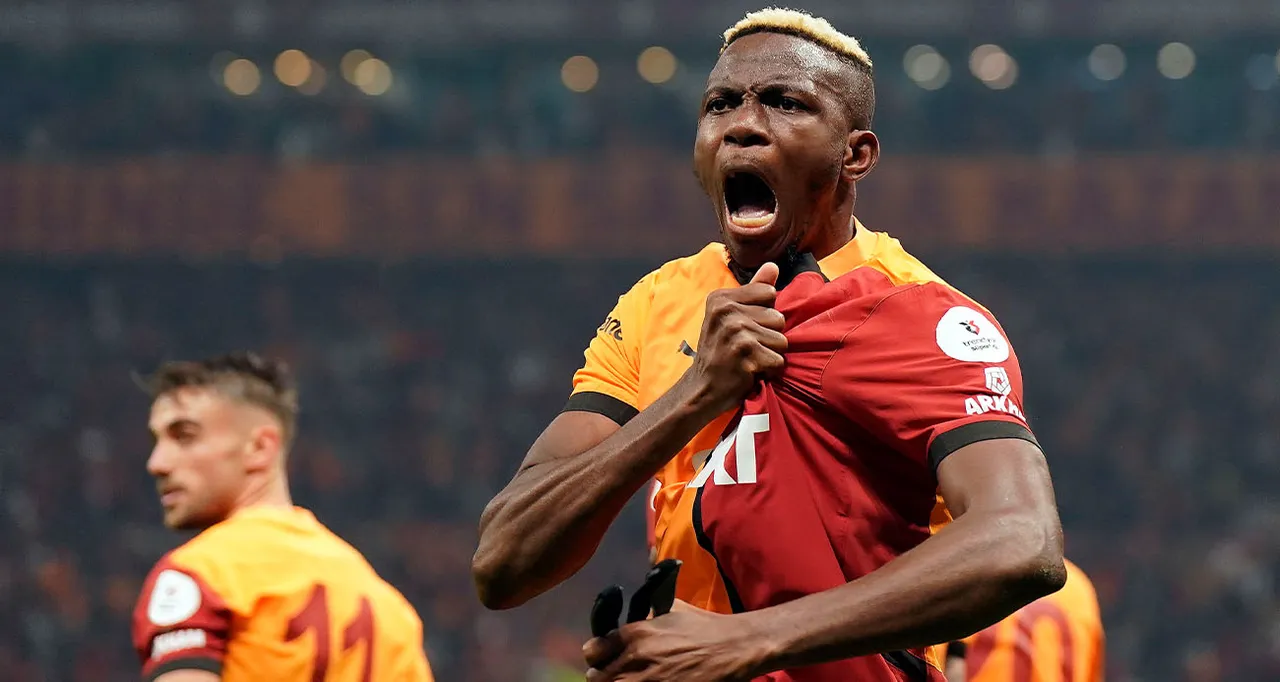 Galatasaray'ın yıldızı Victor Osimhen, Kupa 1'de 6 maçta 6 gol kaydetti.