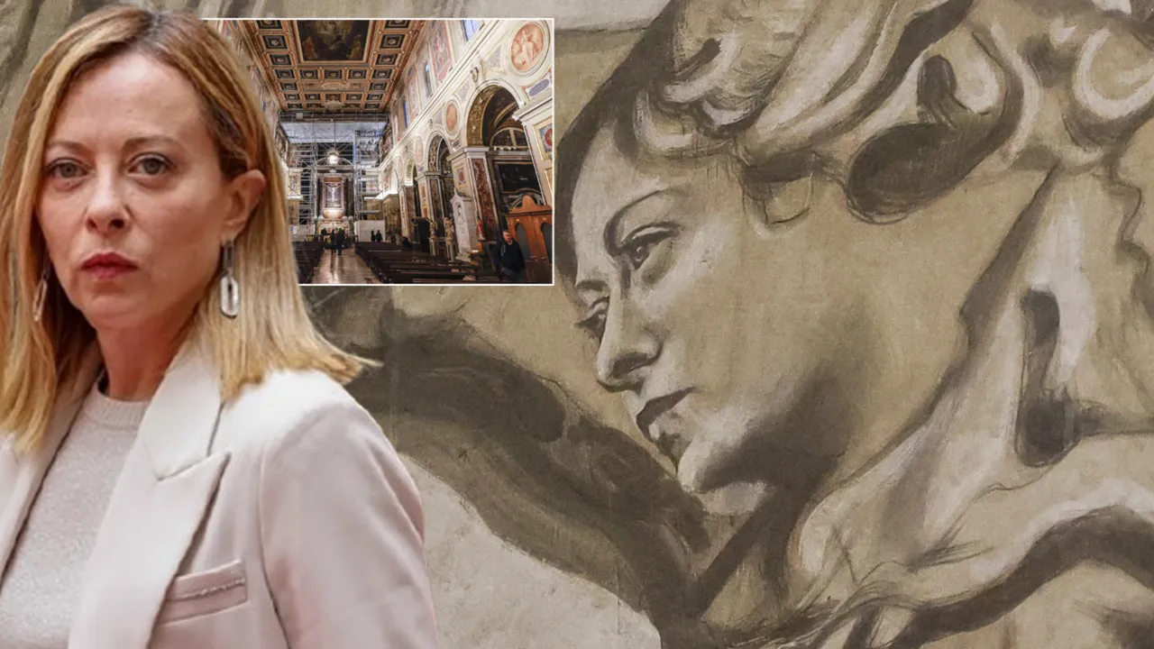 İtalya'da restorasyon krizi! Melek figürü Meloni’ye benzetildi, Vatikan inceleme başlattı