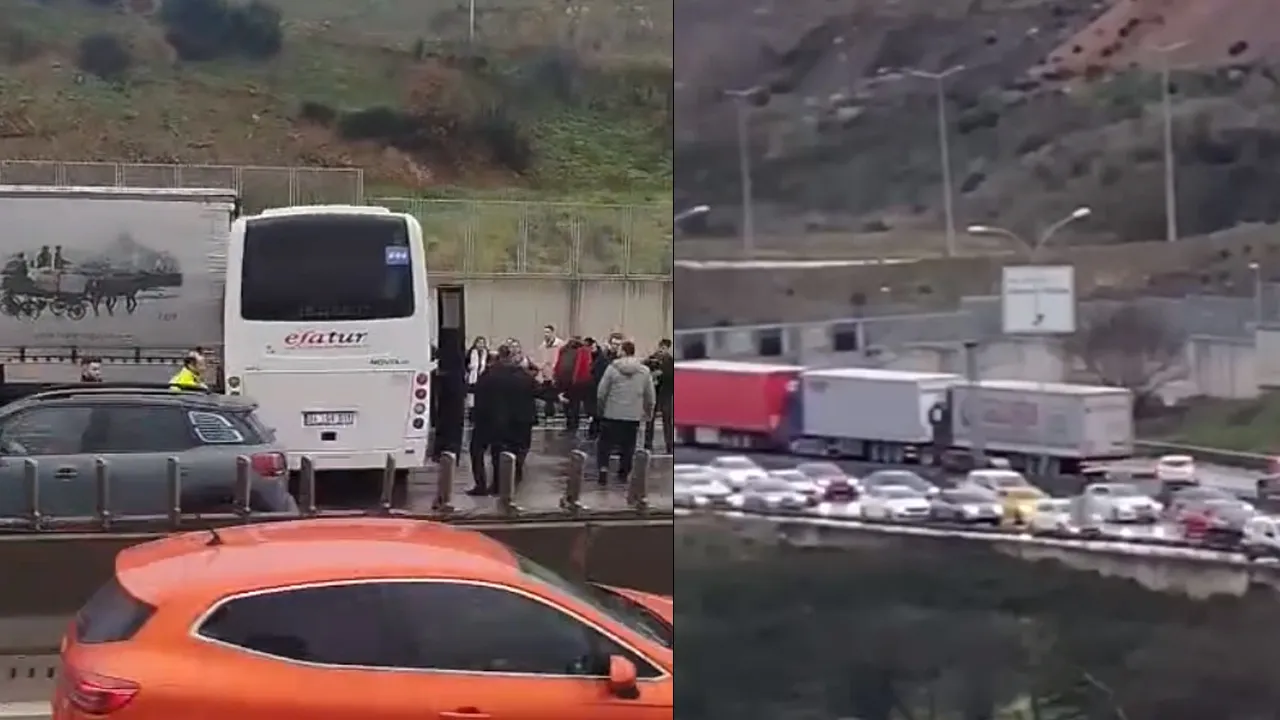 Tuzla'da servis minibüsü kaza yaptı: 2'si ağır çok sayıda yaralı var! 