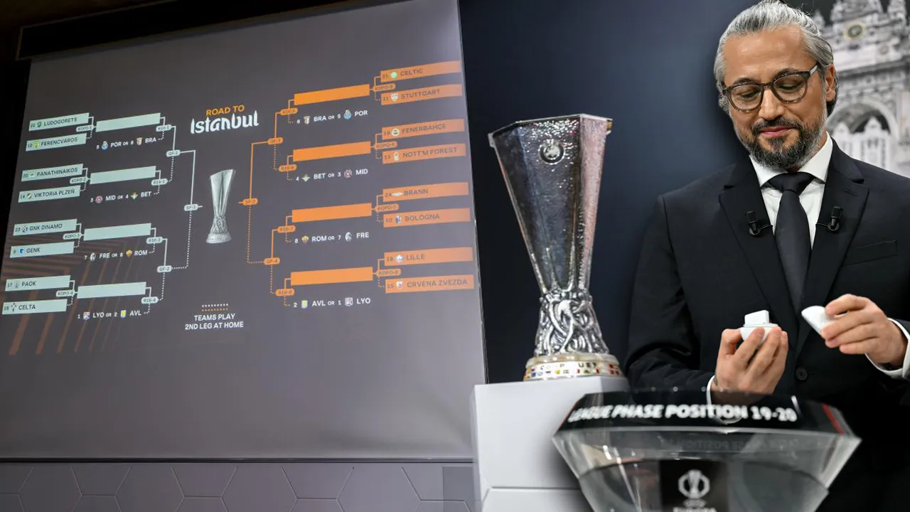 UEFA Avrupa Ligi kurasında büyük gaf: TRT canlı yayında hatayı fark etti