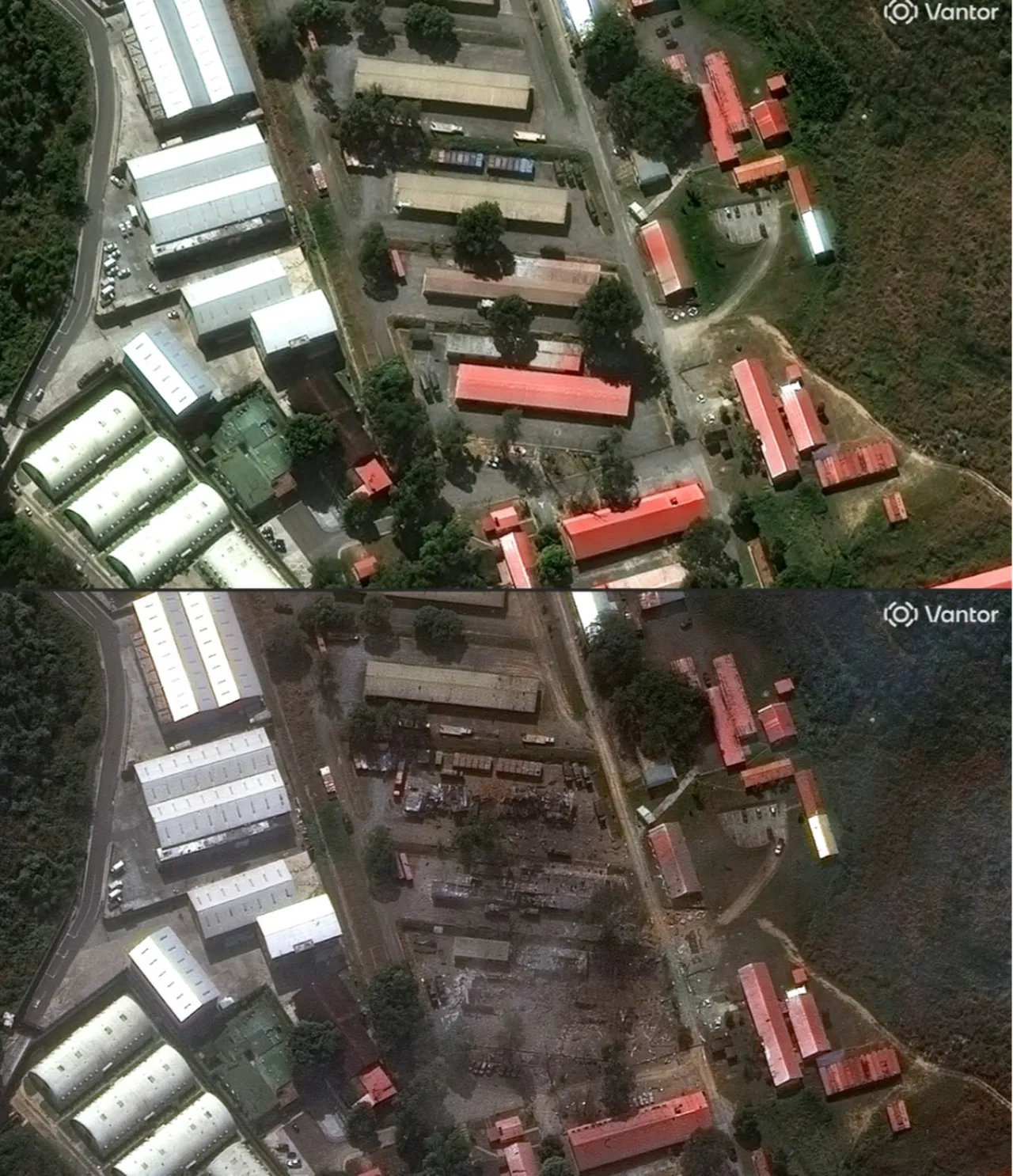 SALDIRININ İZLERİ UYDU GÖRÜNTÜLERİNDE