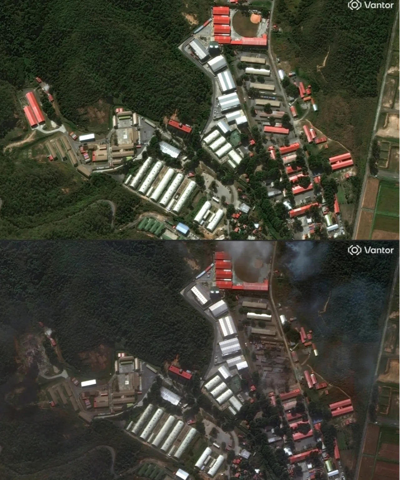 SALDIRININ İZLERİ UYDU GÖRÜNTÜLERİNDE