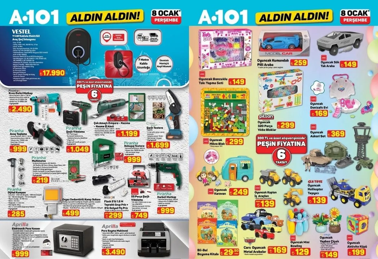 8 Ocak A101 aktüel ürünler kataloğu çıktı! Bu hafta hangi ürünler raflara geliyor?