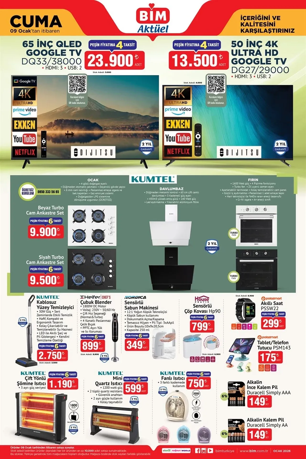 Bu hafta satışa çıkıyor! BİM aktüel katalog 6-9 Ocak indirimleri: BİM aktüel ürünler kataloğunda neler var?