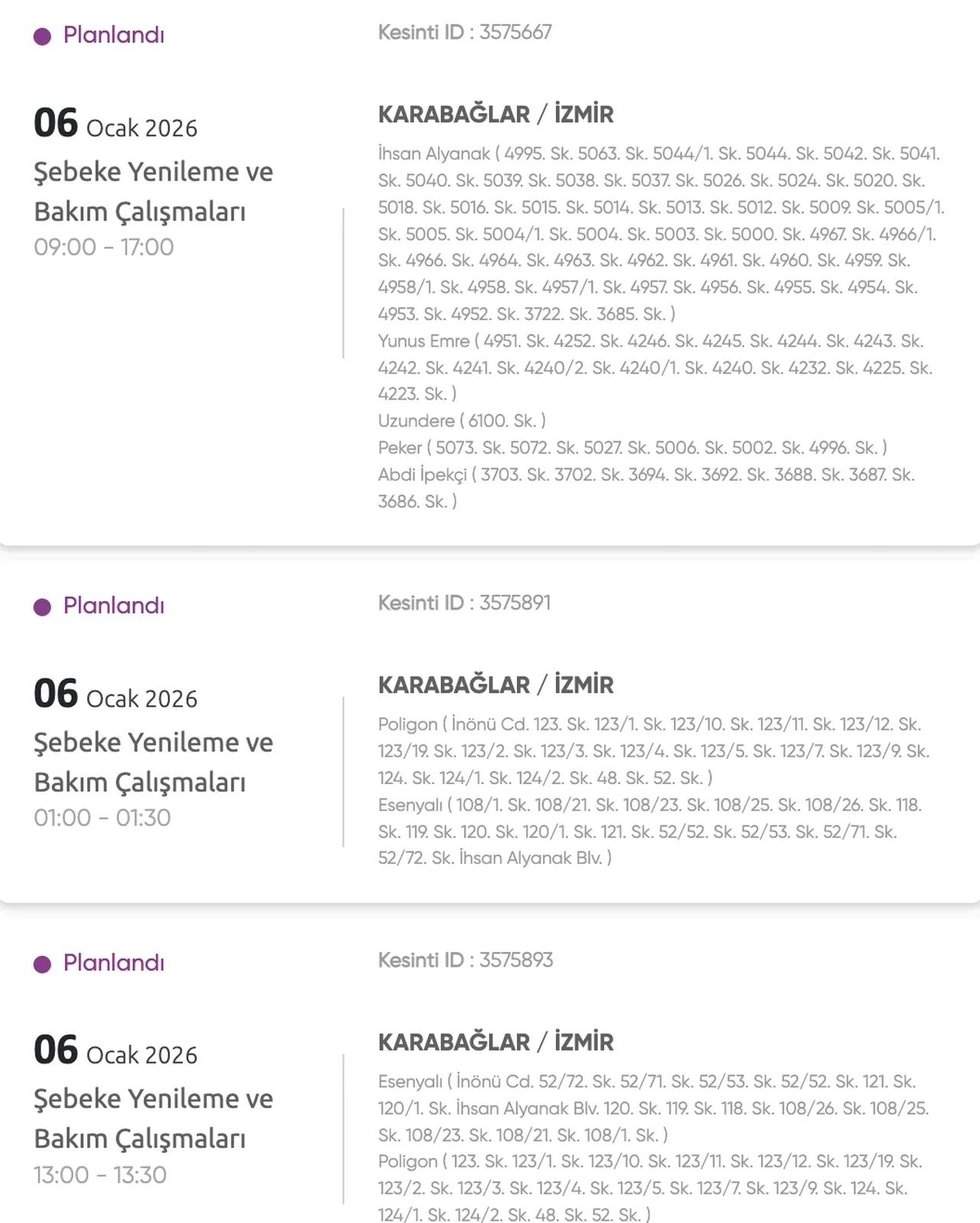 Gediz elektrik kesintisi sorgulama ekranı: 6 Ocak 2026 İzmirde elektrikler ne zaman gelecek?