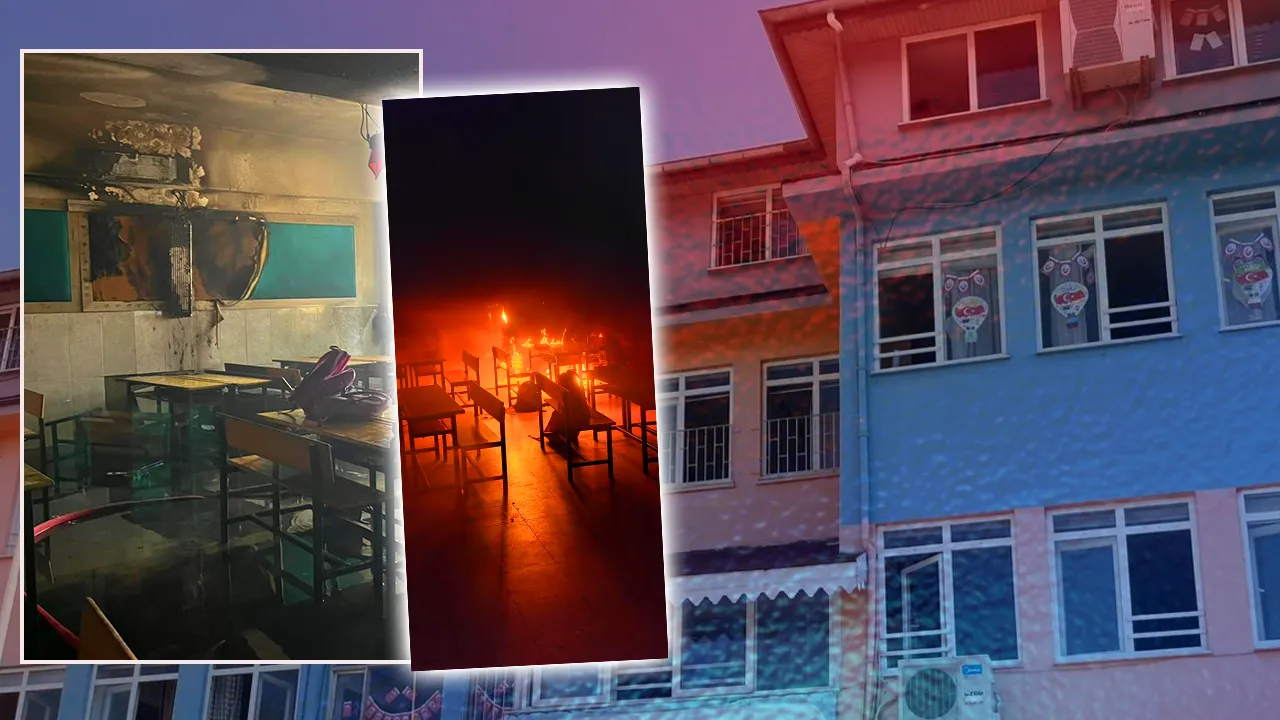İlkokulda korku dolu anlar! Yangın çıktı, yüzlerce öğrenci ölümden döndü