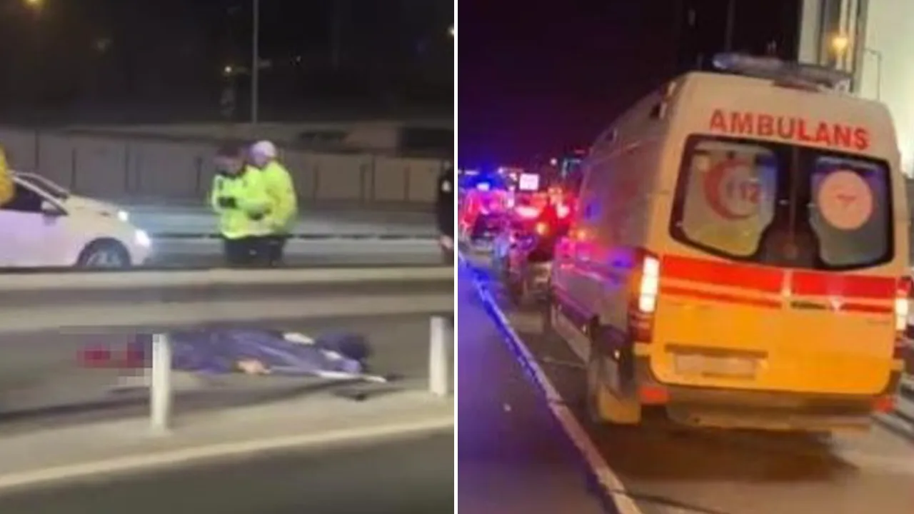 İstanbul'da gece yarısı korkunç kaza! Feci şekilde can verdi