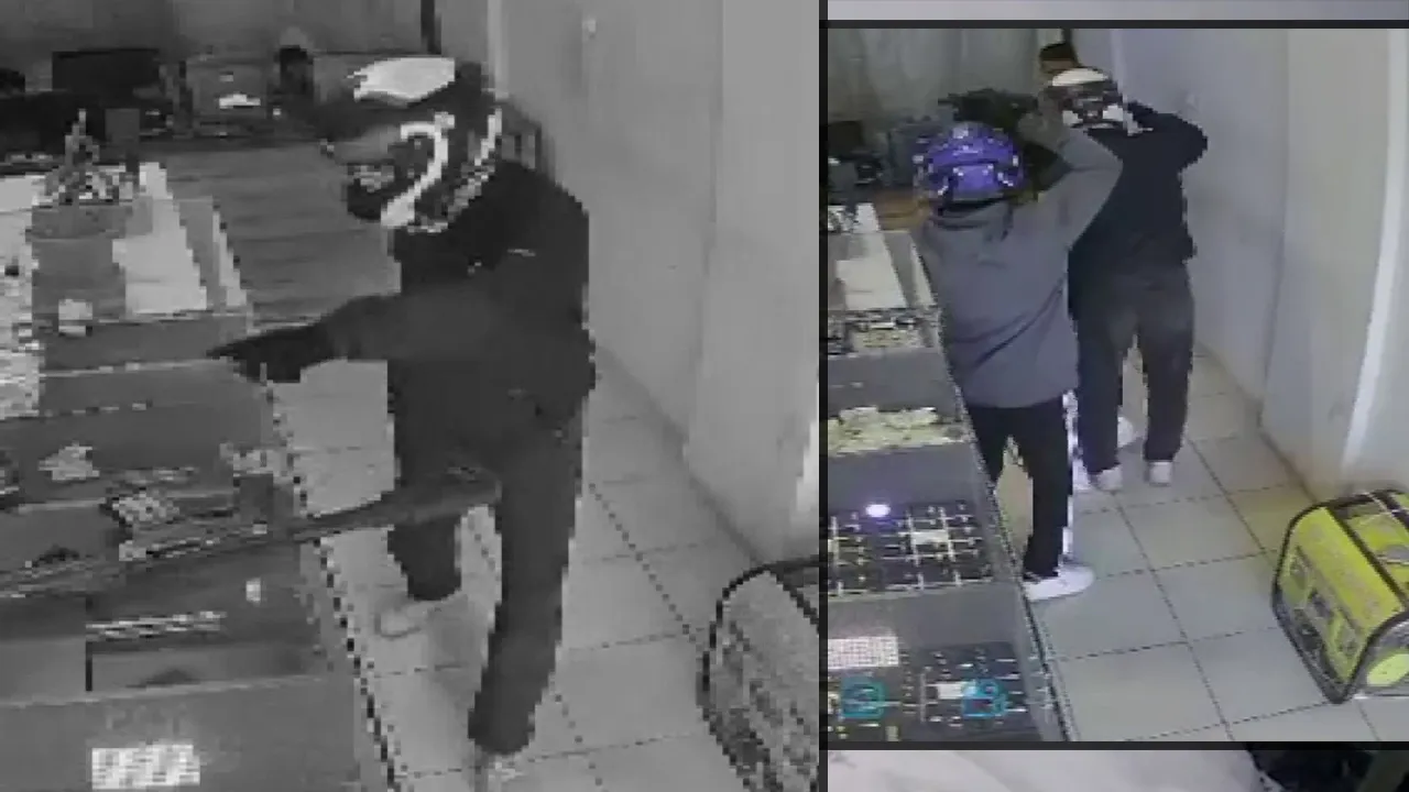 Silahlı soyguncular 3 dakikada kuyumcuyu soydu! O anlar kamerada