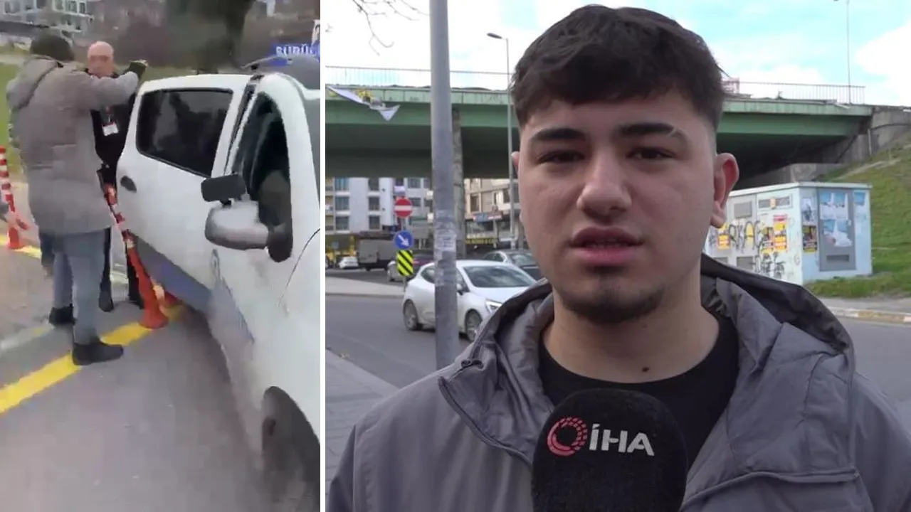7. kez girdiği direksiyon sınavından kaldı! Öfkeli genç ortalığı duman etti
