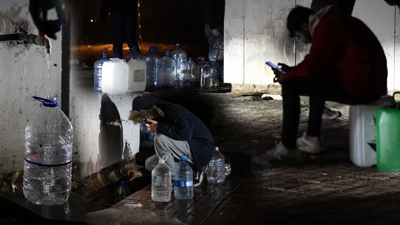 Ankara'da çeşme başında gece mesaisi! 1 haftadır su yok: Vatandaş canından bezdi