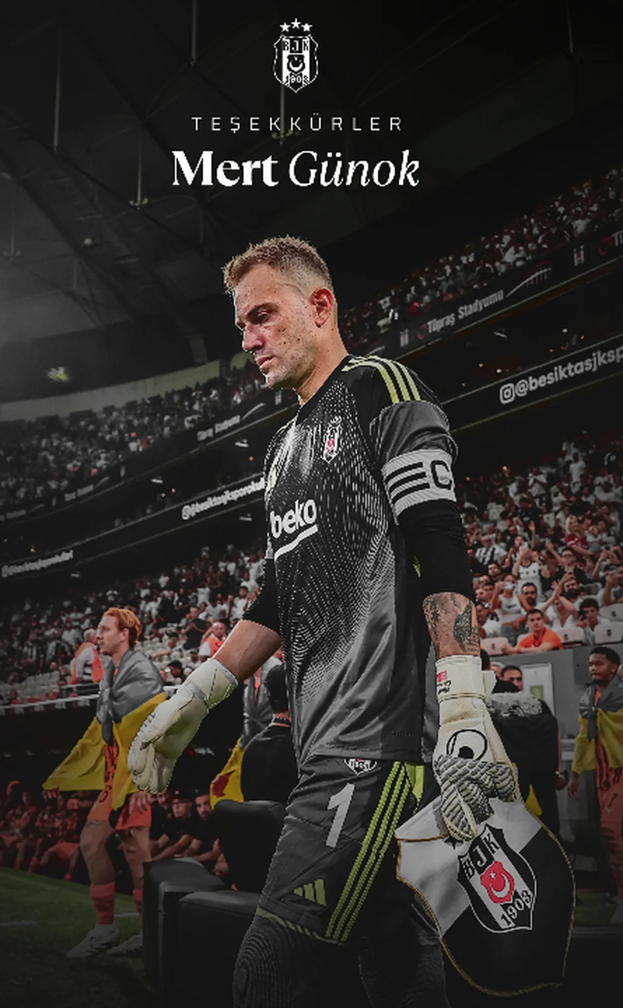 Beşiktaş cephesi, Mert Günok’un sözleşmesinin feshedildiğini kamuoyuna duyurdu