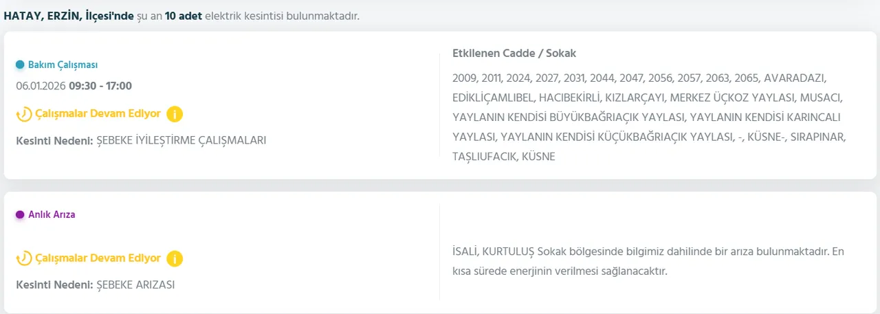 Hatayda günlerdir süren elektrik kesintileriyle ilgili açıklama! Elektrikler ne zaman gelecek?