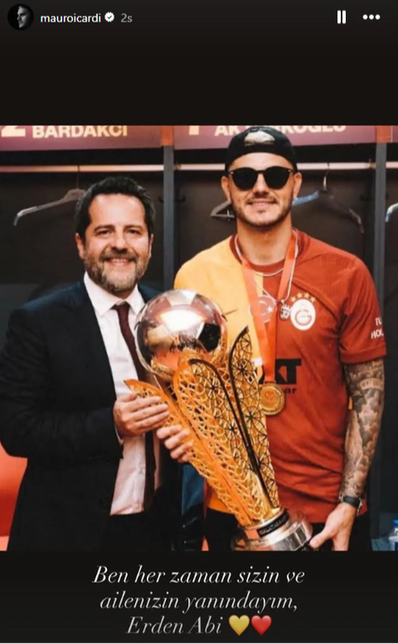 Mauro Icardi'nin paylaşımı