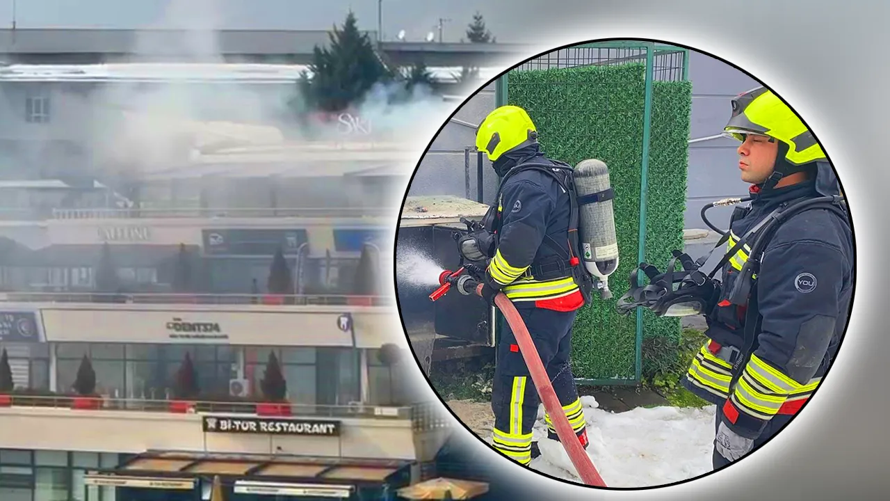 Bolu'da restoranda yangın paniği! Çevredeki iş yerleri tahliye edildi 
