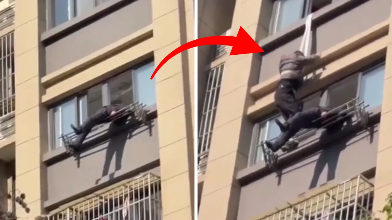 Komşuları ağzı açık izledi! 15. kattan düşen yaşlı adam çamaşırlığa takıldı