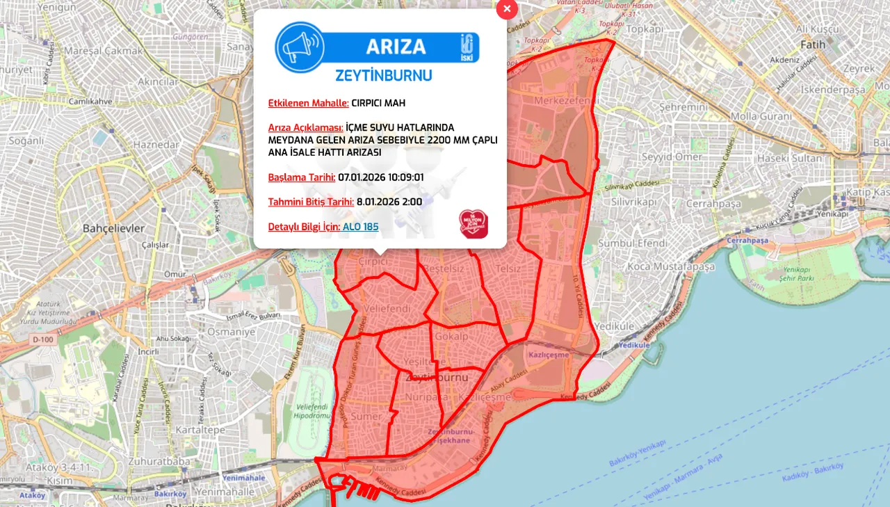 Son dakika Zeytinburnunda sular ne zaman gelecek?  İSKİ Zeytinburnu su kesintisi programı