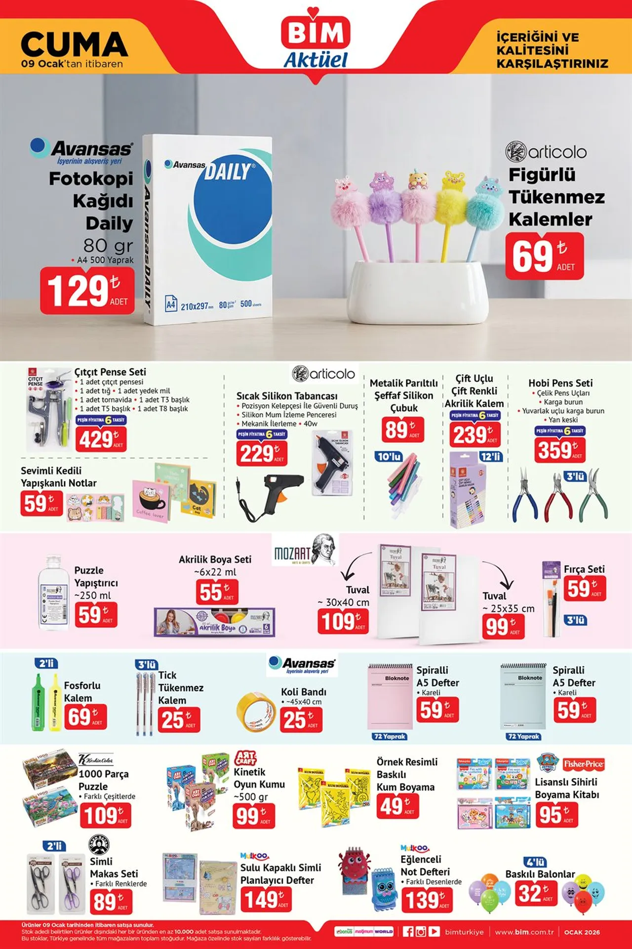 BİM Aktüel ürünler kataloğu! 9 Ocak BİMe bu hafta neler geliyor?