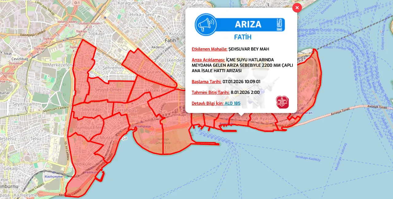 Fatih su kesintisi son dakika: Sular ne zaman gelecek?
