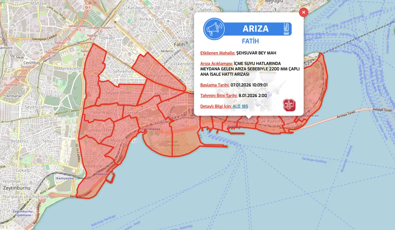 Fatih su kesintisi son dakika: Sular ne zaman gelecek?