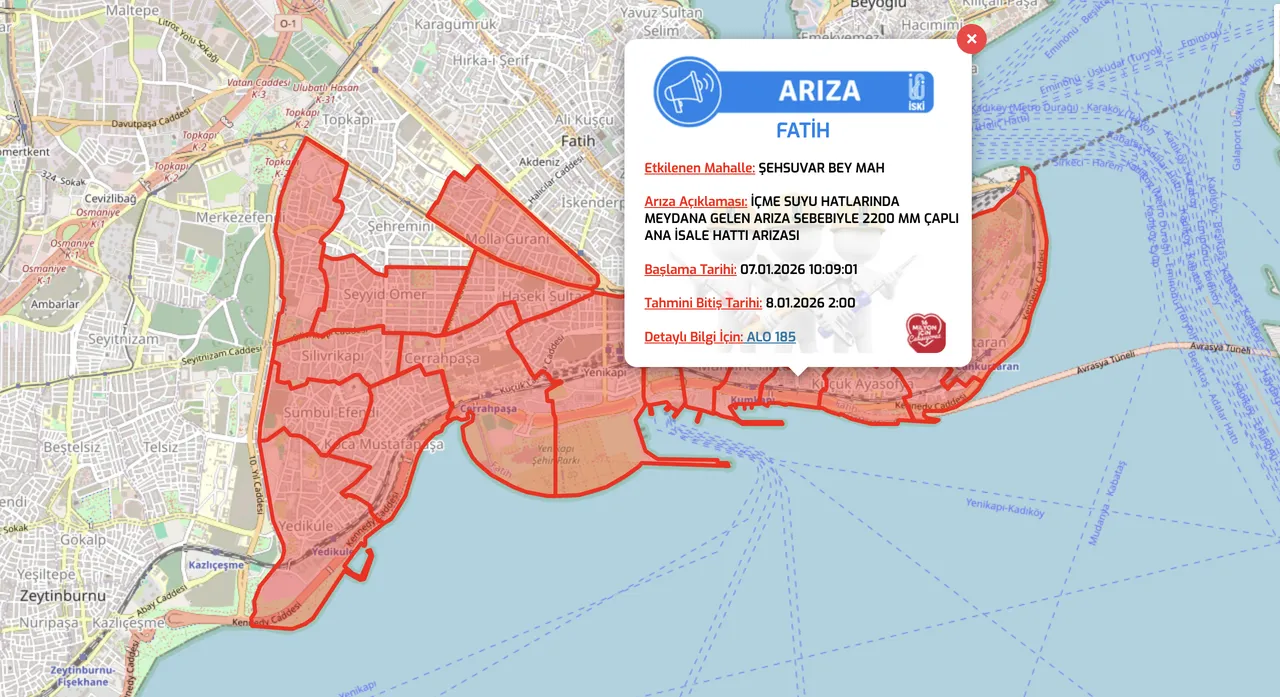 Fatih su kesintisi son dakika: Sular ne zaman gelecek?