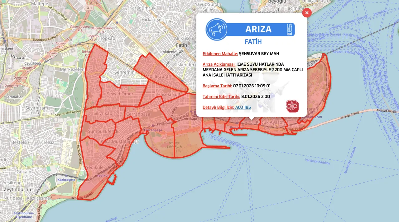 Fatih su kesintisi son dakika: Sular ne zaman gelecek?