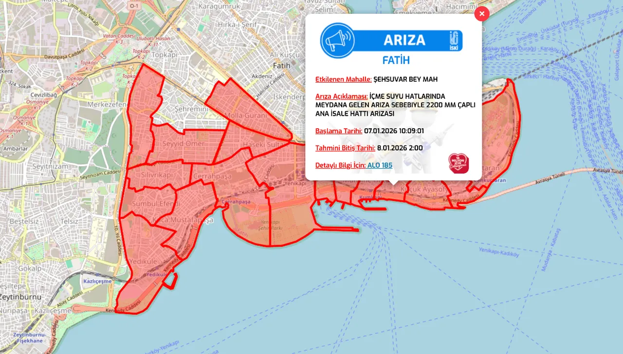 Fatih su kesintisi son dakika: Sular ne zaman gelecek?