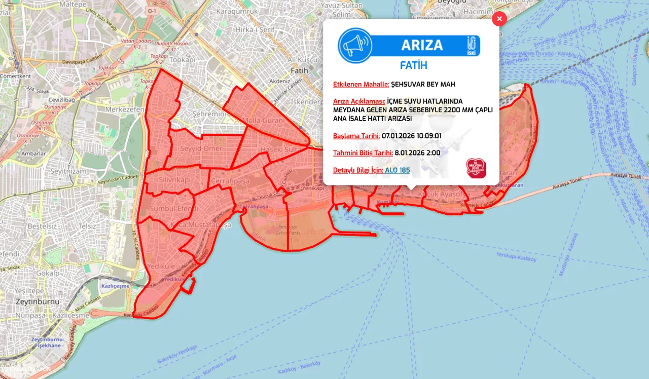 Fatih su kesintisi son dakika: Sular ne zaman gelecek?