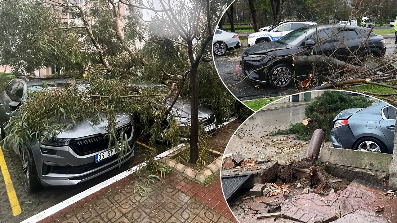 Kentler fırtınaya teslim! Çatılar uçtu, ağaçlar devrildi, araçlar zarar gördü