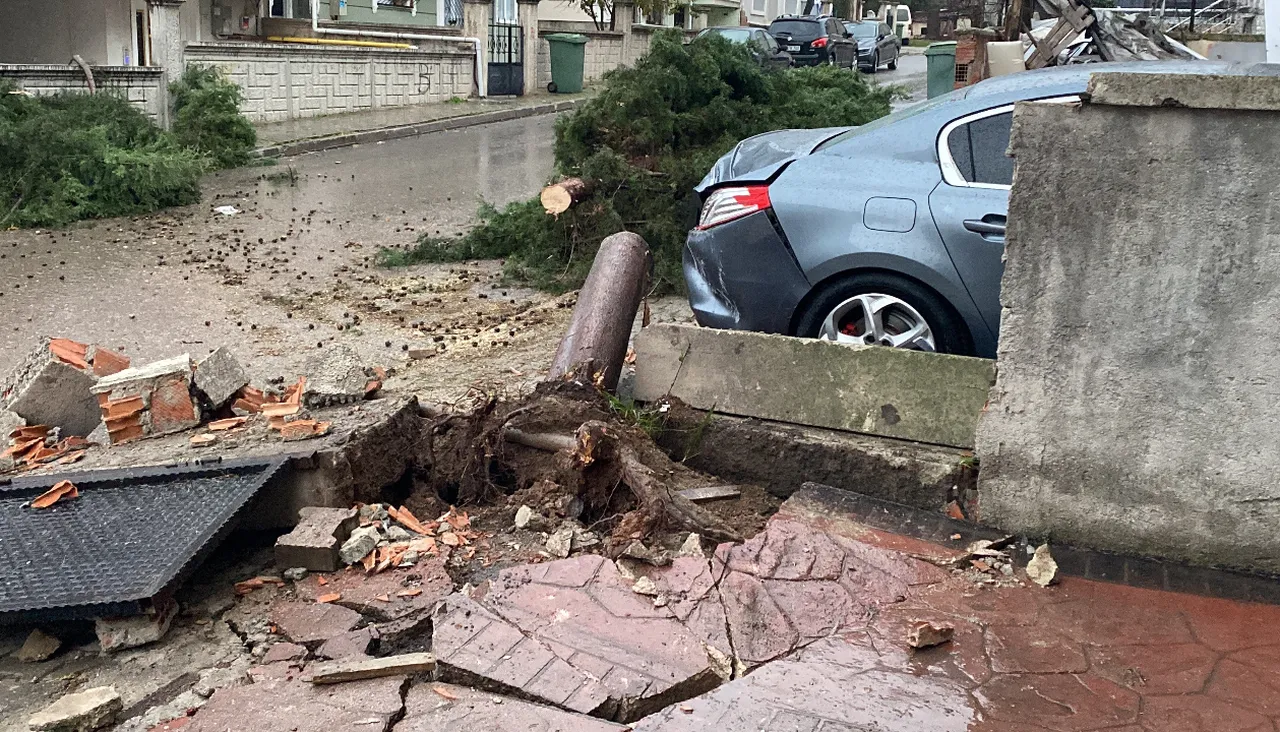 Kentler fırtınaya teslim! Çatılar uçtu, ağaçlar devrildi, araçlar zarar gördü