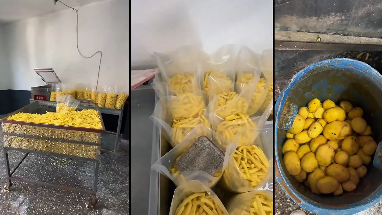 Mide bulandıran görüntüler! 'Cips' diye satılan 600 kilo ürün imha edildi