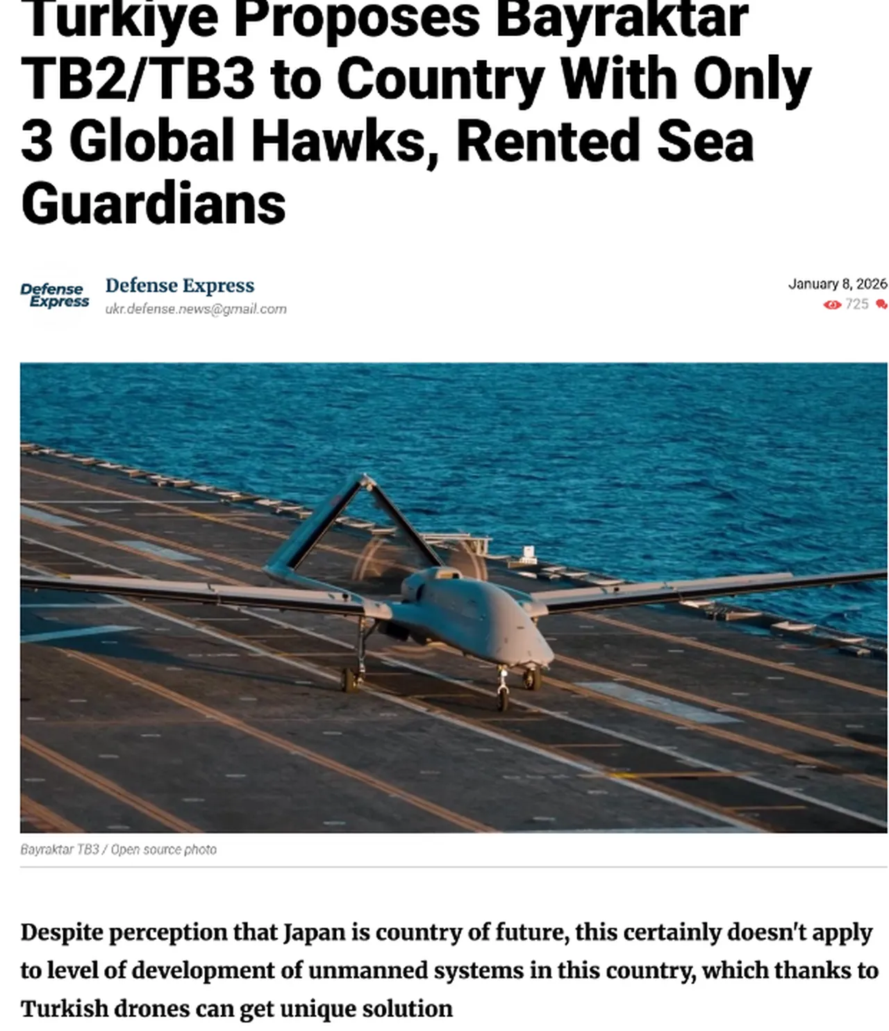 Çin’e karşı Japonyadan Bayraktar TB2 hamlesi! Tel Avivin Heron İHA’ları rafa kalktı