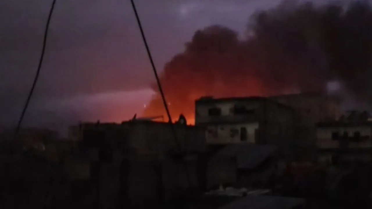 Halep'te imha edildi! YPG'nin mühimmat deposu patlatıldı