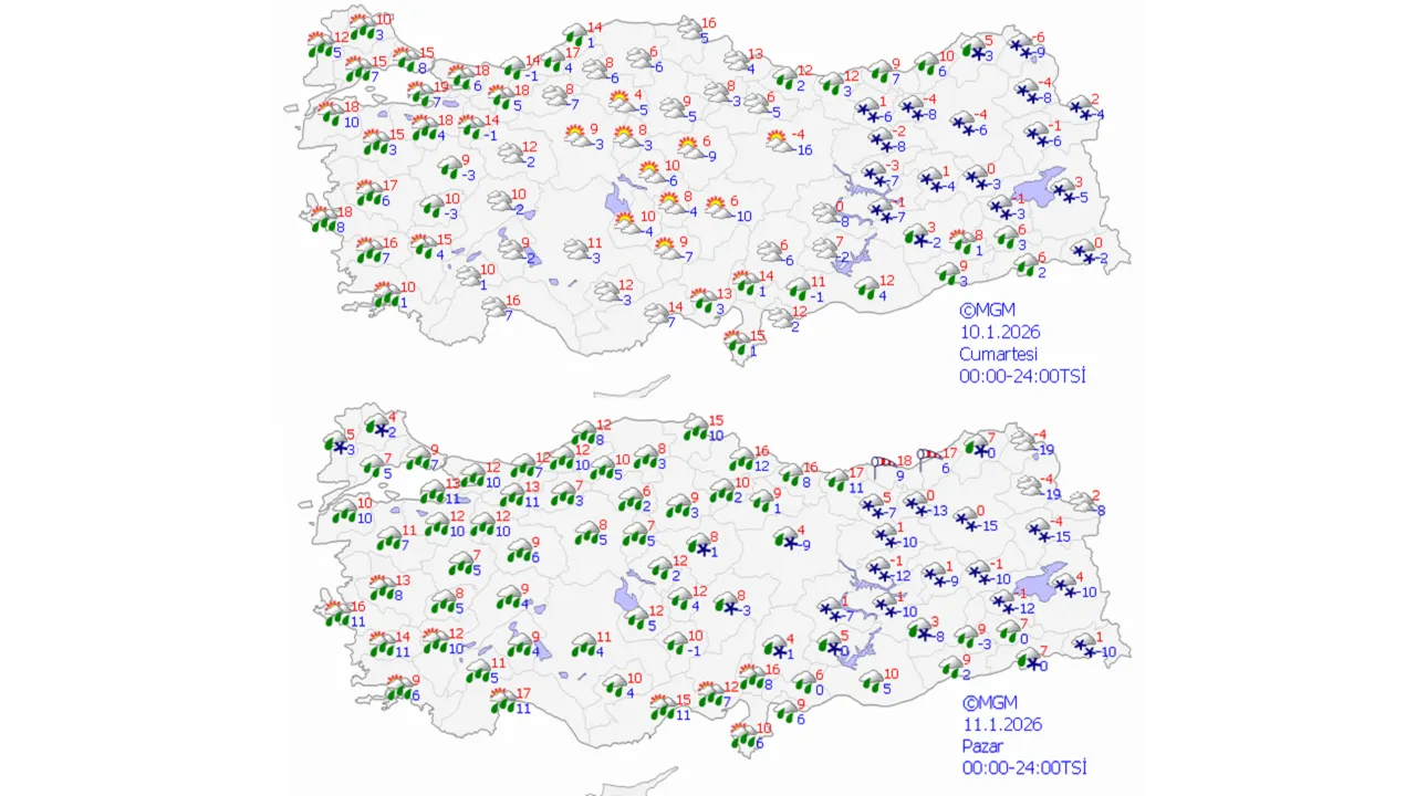 Kar ve sağanak birden geliyor! Hem hafta sonu hem yeni hafta için peş peşe uyarı