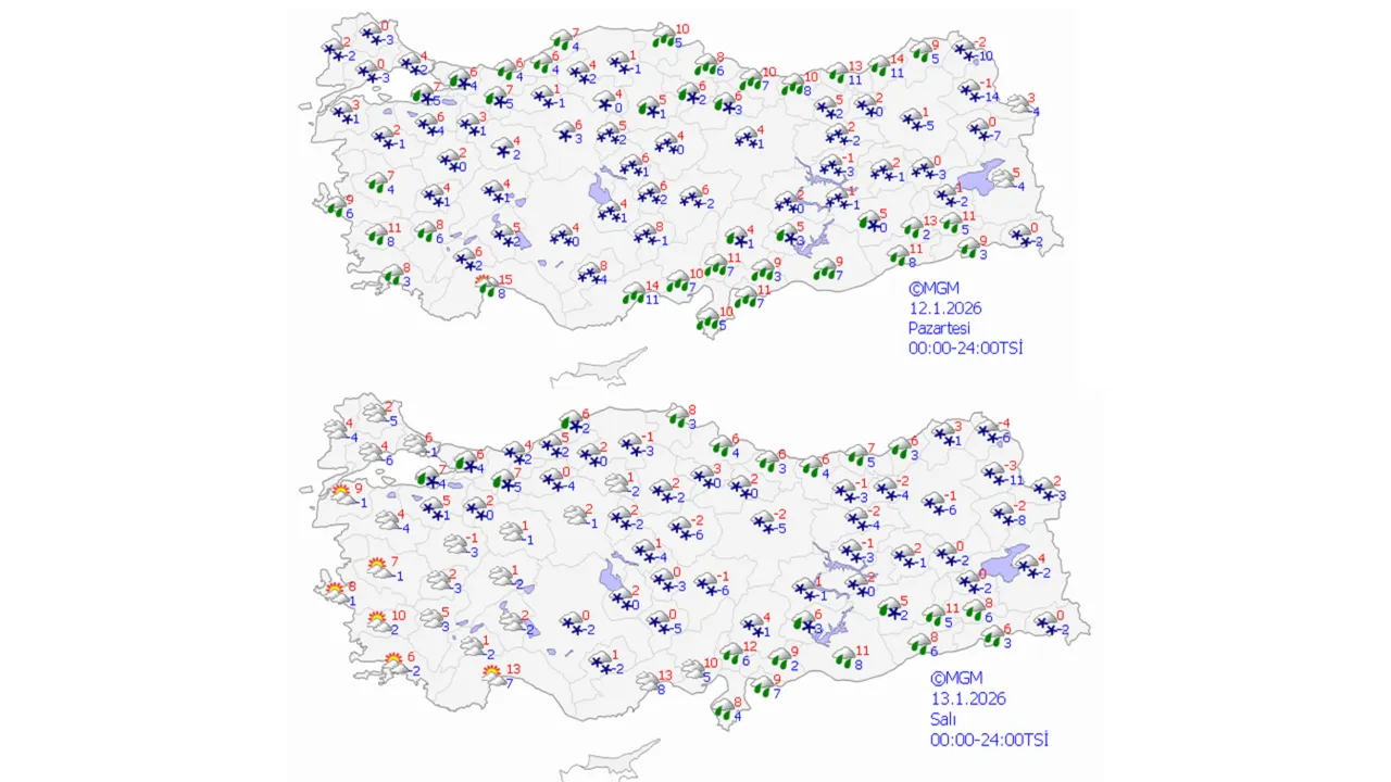 Kar ve sağanak birden geliyor! Hem hafta sonu hem yeni hafta için peş peşe uyarı