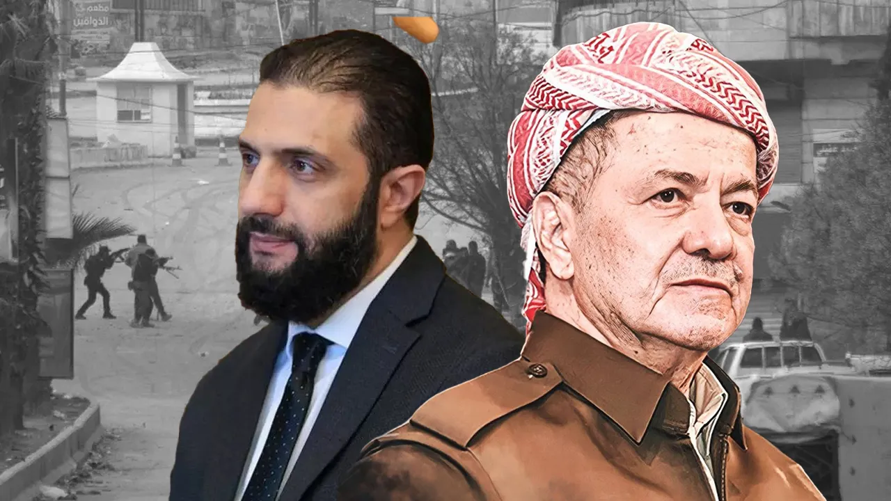 Şara, Suriye'de YPG operasyonu sürerken Barzani'yi aradı: Verdiği mesaj dikkat çekti