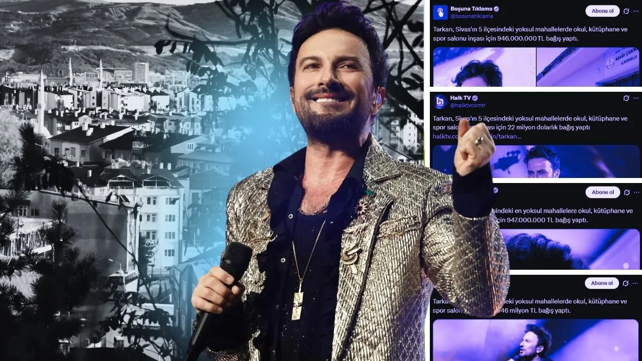 'Tarkan 22 milyon dolar bağış yaptı' iddiası yalanlandı