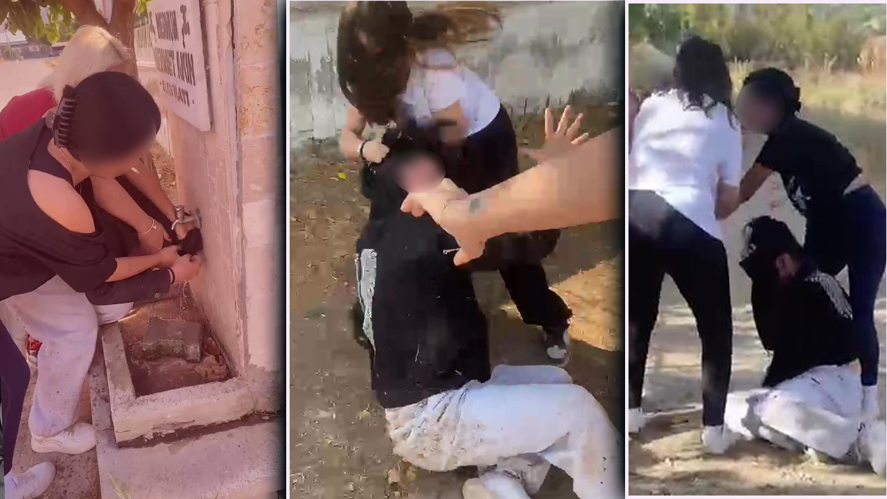 Korkunç akran zorbalığı kamerada