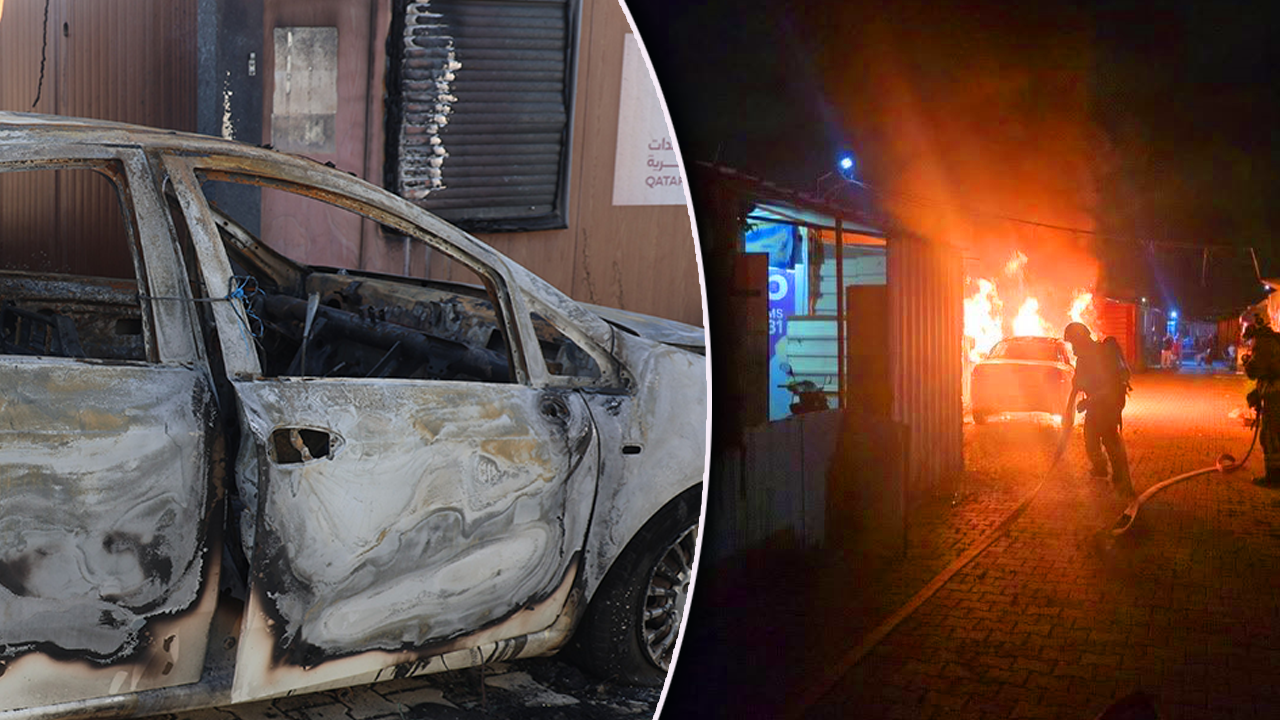 Depremzedenin yanan otomobilinde hırsızlık şüphesi! Camı kırmaya çalışmışlar