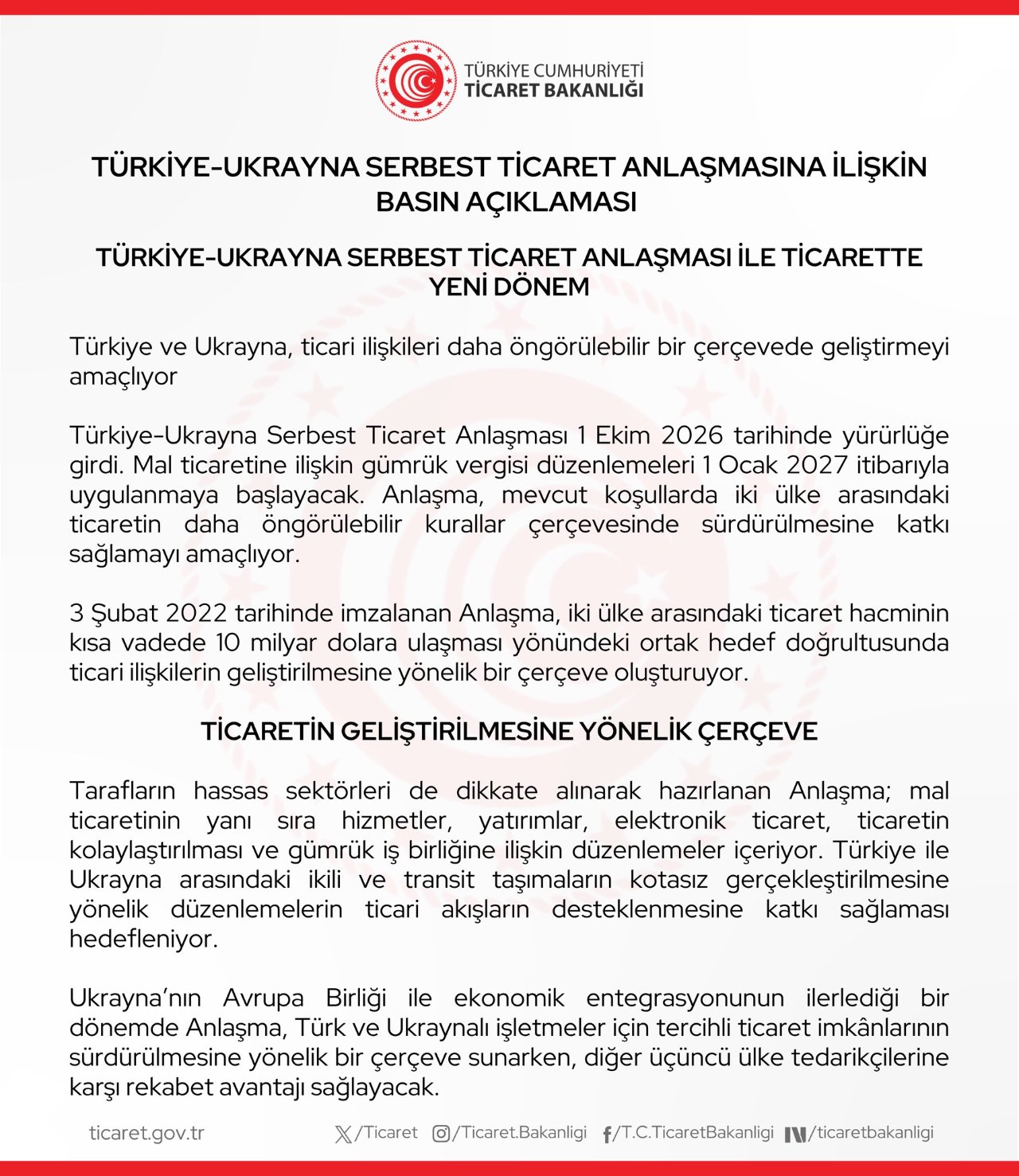 Türkiye ile Ukrayna ticaretinde yeni dönem! Anlaşma devrede