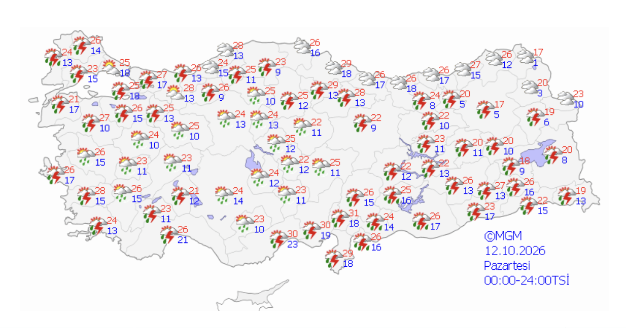 Meteorolojiden yurt genelinde yağış alarmı! Bu hafta hava nasıl olacak, yağmur var mı?