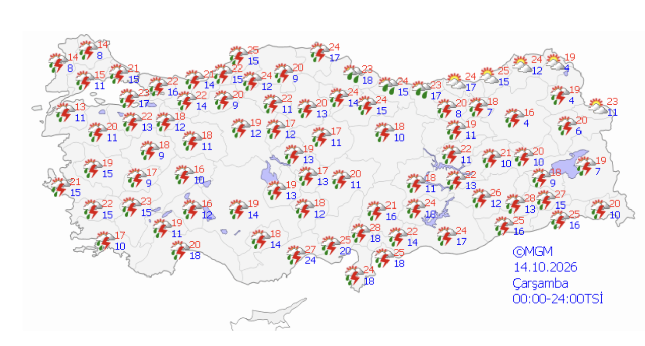 Meteorolojiden yurt genelinde yağış alarmı! Bu hafta hava nasıl olacak, yağmur var mı?